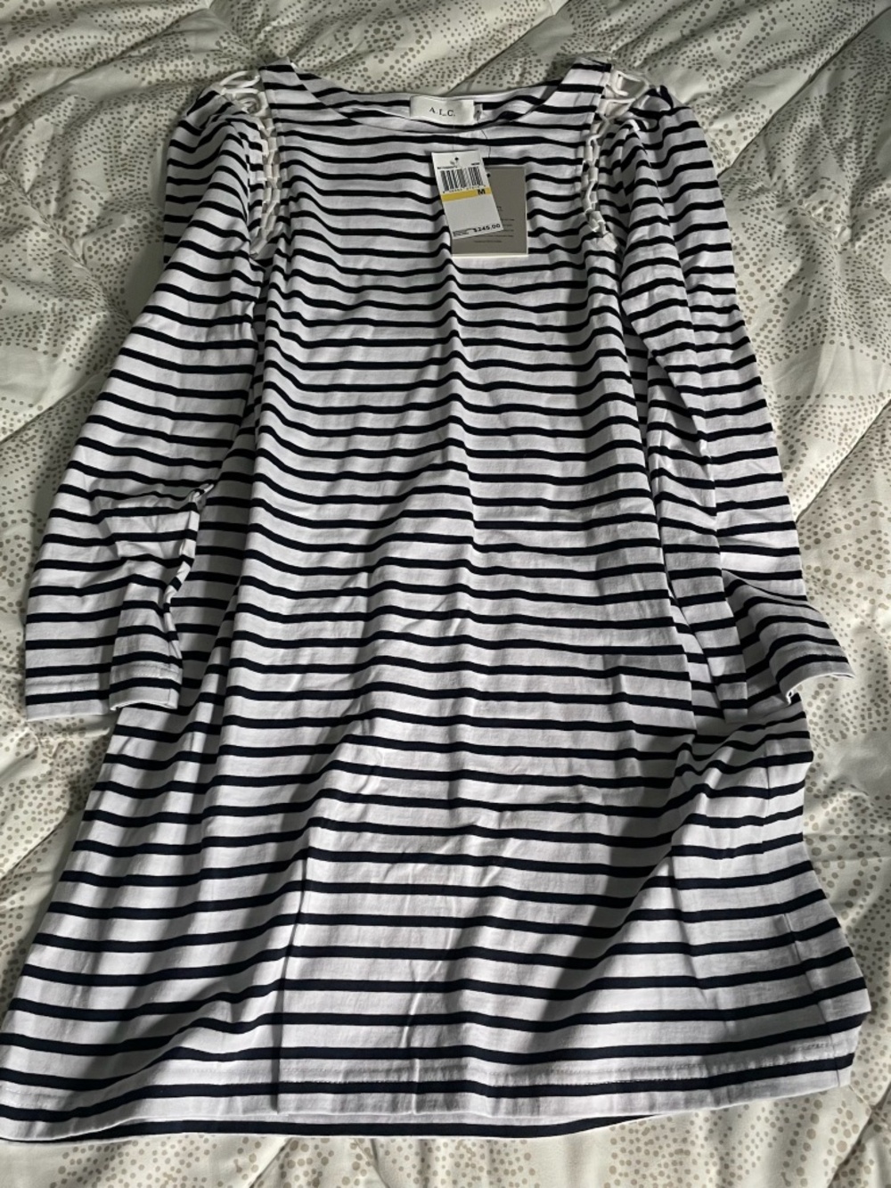 A.L.C. Nautical Striped Dress Size M NWT